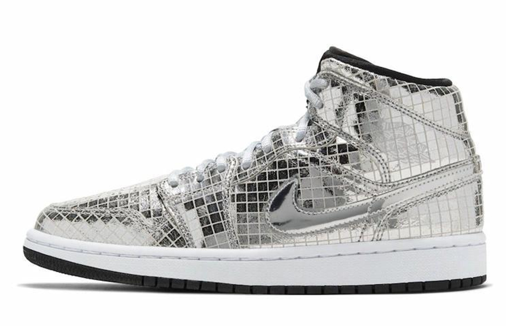 Кроссовки Jordan Air Jordan 1 Mid "Disco Ball" (Женская размерная сетка)