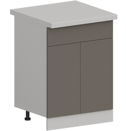 Кухня Модуль ШН1Я 601 Белый / Грей Софт