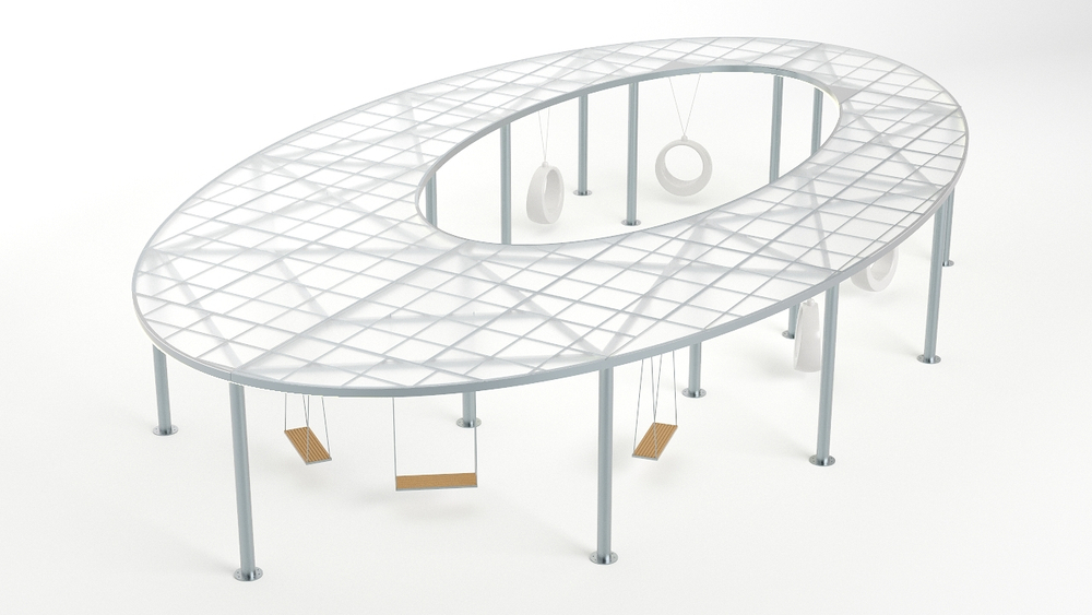 Навес с качелями Ring SK00164