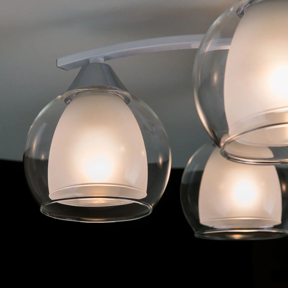 Citilux Кристи CL152150 Люстра потолочная Белая Хром