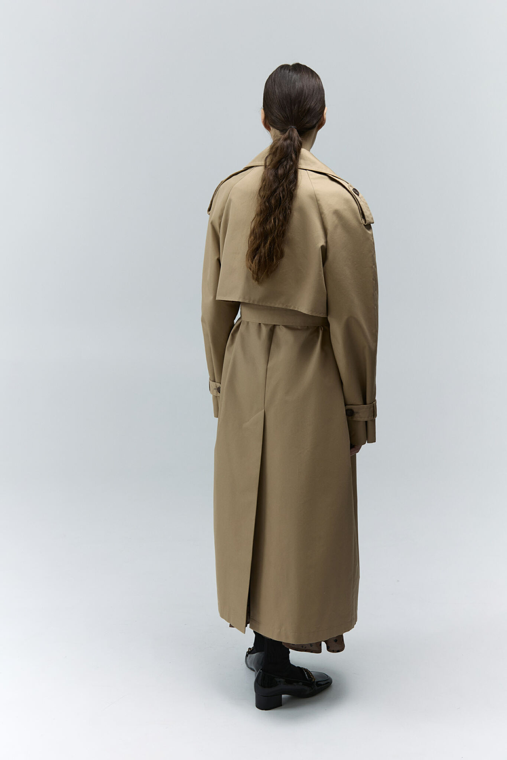 Тренч двубортный