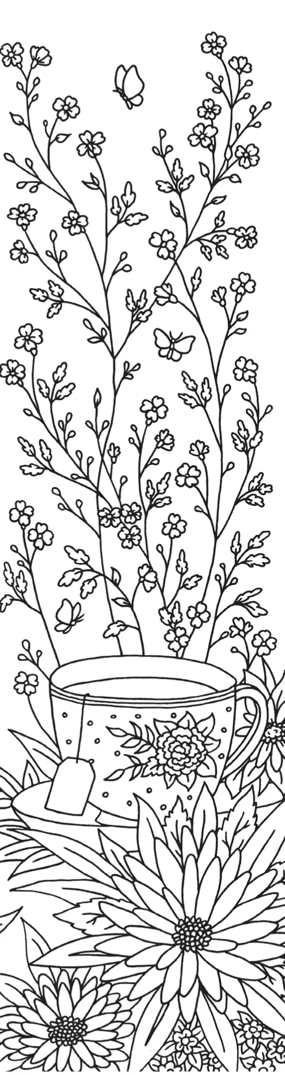 Hachette/ раскраска по номерам/ Marque-pages Guirlandes de fleurs