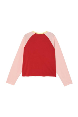 ZARA X BENITO ANTONIO ФУТБОЛКА В СТИЛЕ КОЛОР-БЛОК, РОЗОВЫЙ