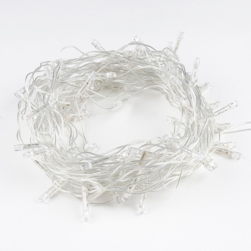 ULD-S2500-225-STK MULTI IP20 Гирлянда светодиодная. 25м. Соединяемая. 225 светодиодов. Разноцветный свет. Провод прозрачный. ТМ Uniel