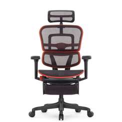 Кресло FALTO Ergohuman Ultra X9 GAMING с подножкой ( чёрный/ КРАСНЫЙ каркас /сетка Equator Red )