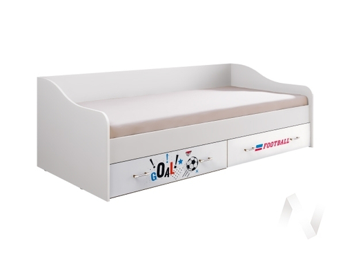 Кровать Детская Вега NEW Boy (белый/белый глянец холодный)