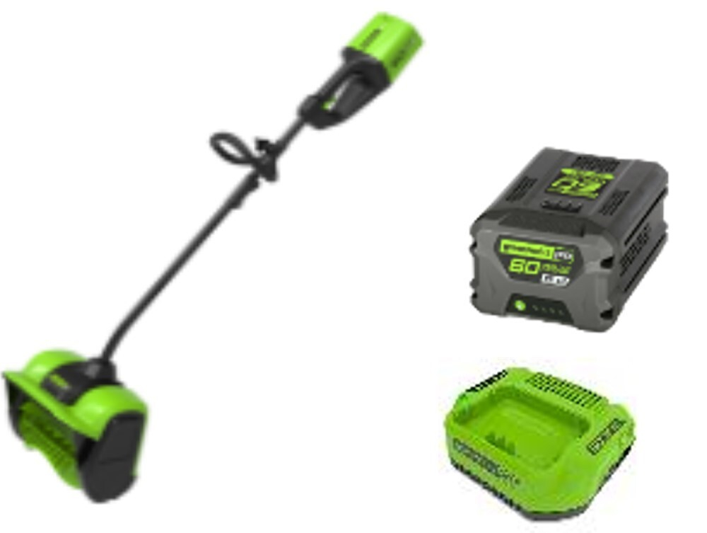 Снегоуборщик аккумуляторный Greenworks Арт. 2602607UG, 60V, 30 см, бесщеточный, c 1хАКБ 5Ач и ЗУ