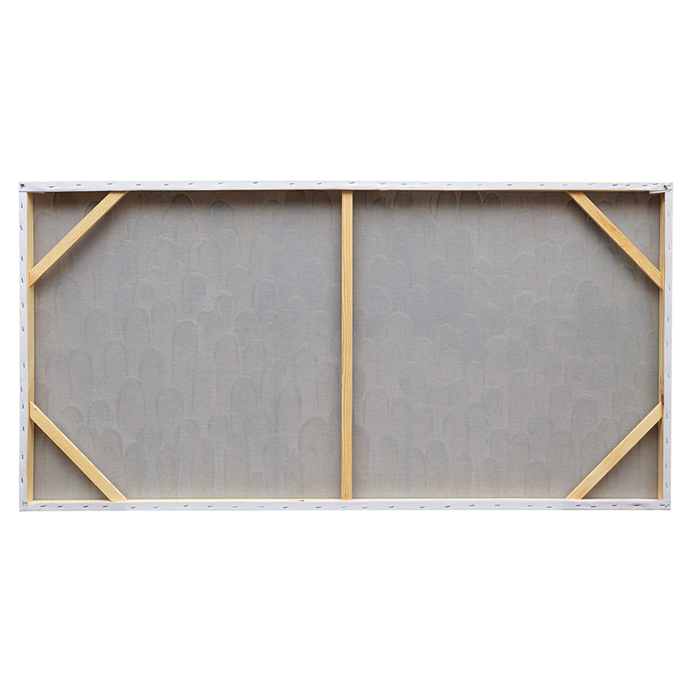 Панно декоративное с ручной росписью by feel, 140х70 см, хаки