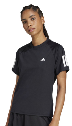 Женская теннисная футболка Adidas Club Tennis Climacool 3 Stripes