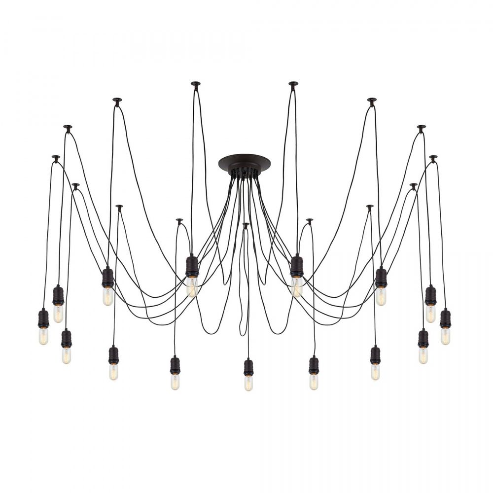 Citilux Эдисон CL451152 Люстра паук Венге