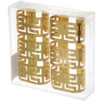 Набор колец для салфеток 6шт «Олимпия» 5,5*3см, золото