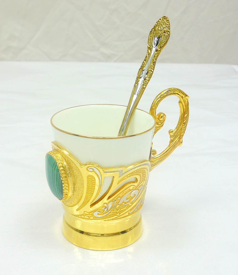 Кофейный набор "Малахит"