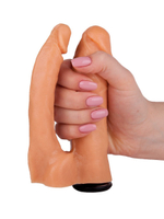 Двойная насадка для страпона Харнесс - 15,5 см. (Цвет: телесный)