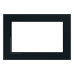 Рамка 2-местная (без перемычки), стекло, STEKKER, GFR00-7012-05, серия Катрин, черный 39571