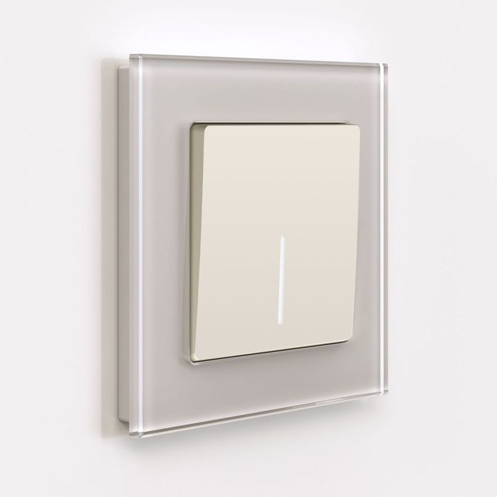 Выключатель одноклавишный Werkel с подсветкой айвори матовый W1110162 4690389184574