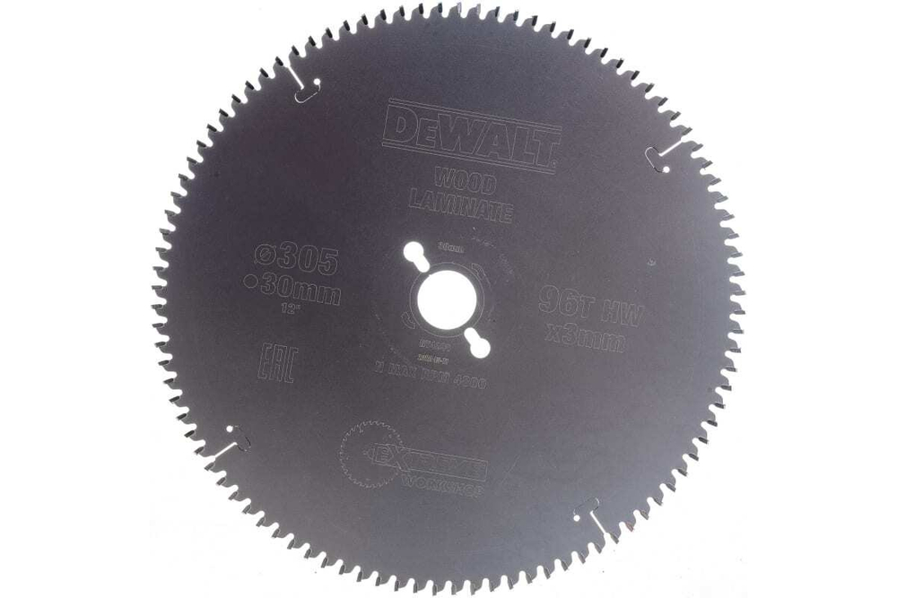 Пильный диск EXTREME по дереву (305х30 мм; 96 TFZ) DEWALT DT4290, коричневый