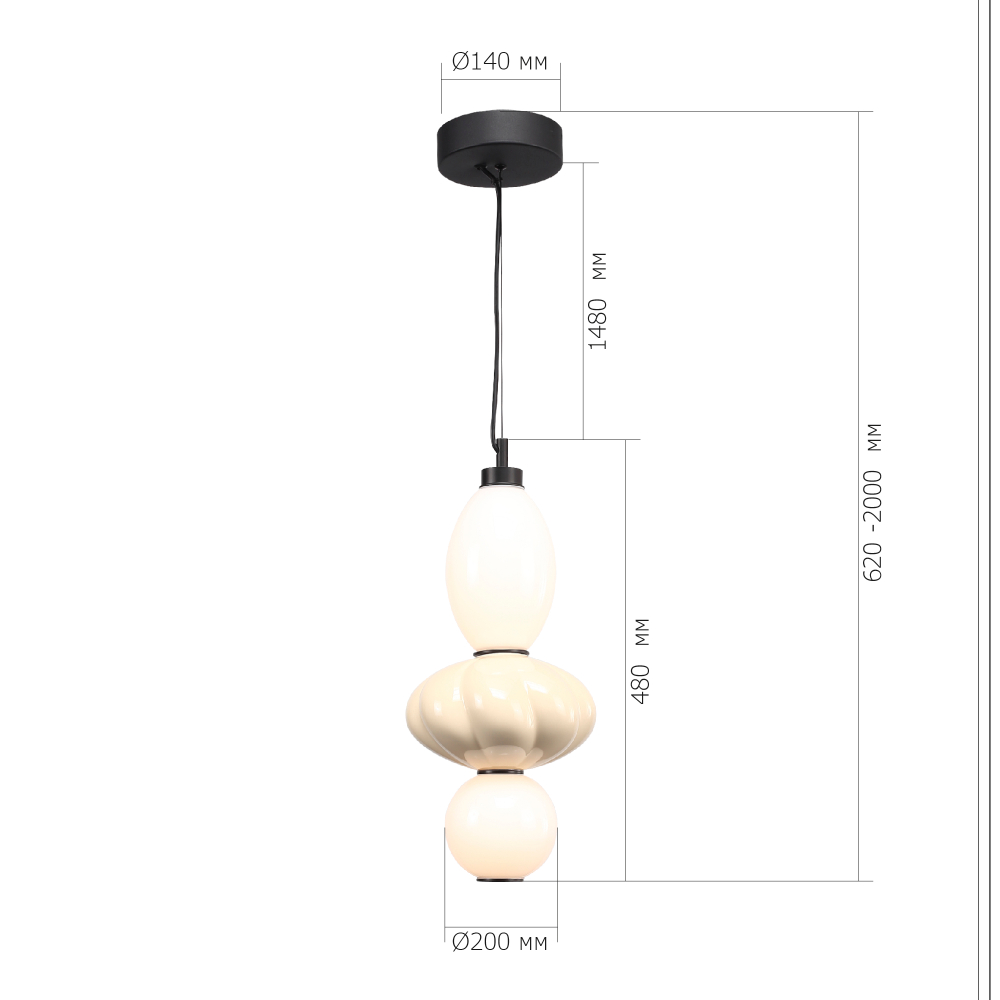 Светильник подвесной FLORENTINI LED 18W 3000K