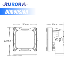 Фара Aurora 4" дальнего белого света ALO-W-4-C27T3