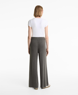 OYSHO Трикотажные брюки прямого кроя, антрацитовый