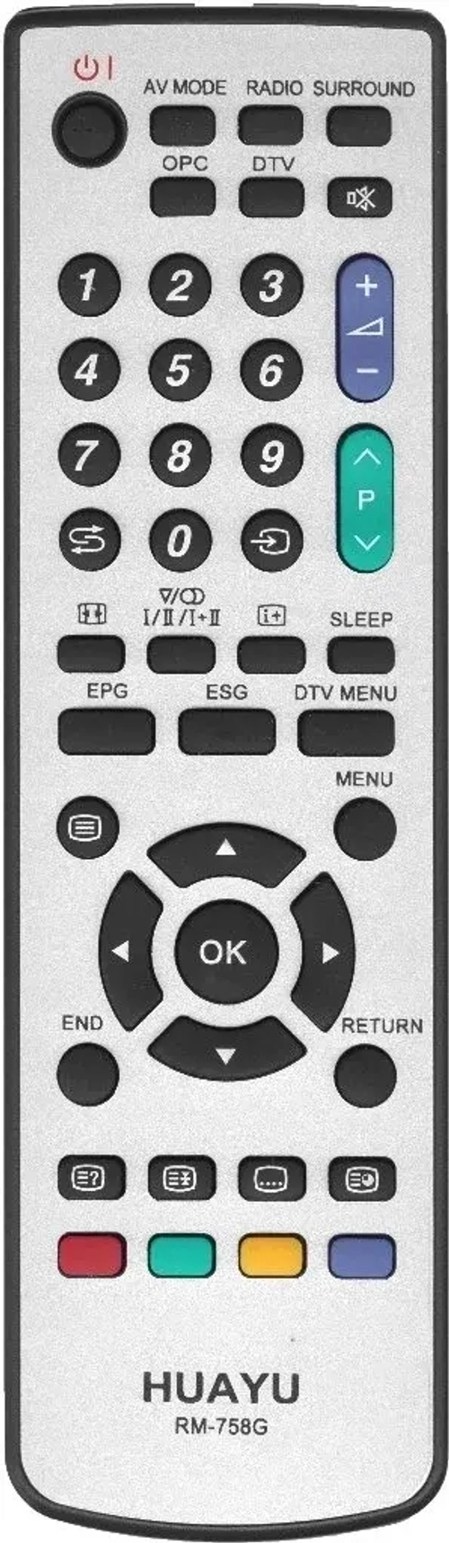 Пульт для телевизоров SHARP RM-758G Универсальный