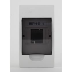Корпус пластиковый навесной ЭРА SIMPLE ЩРН-П-04 IP41 прозрачная крышка белый | Корпуса пластиковые распределительные