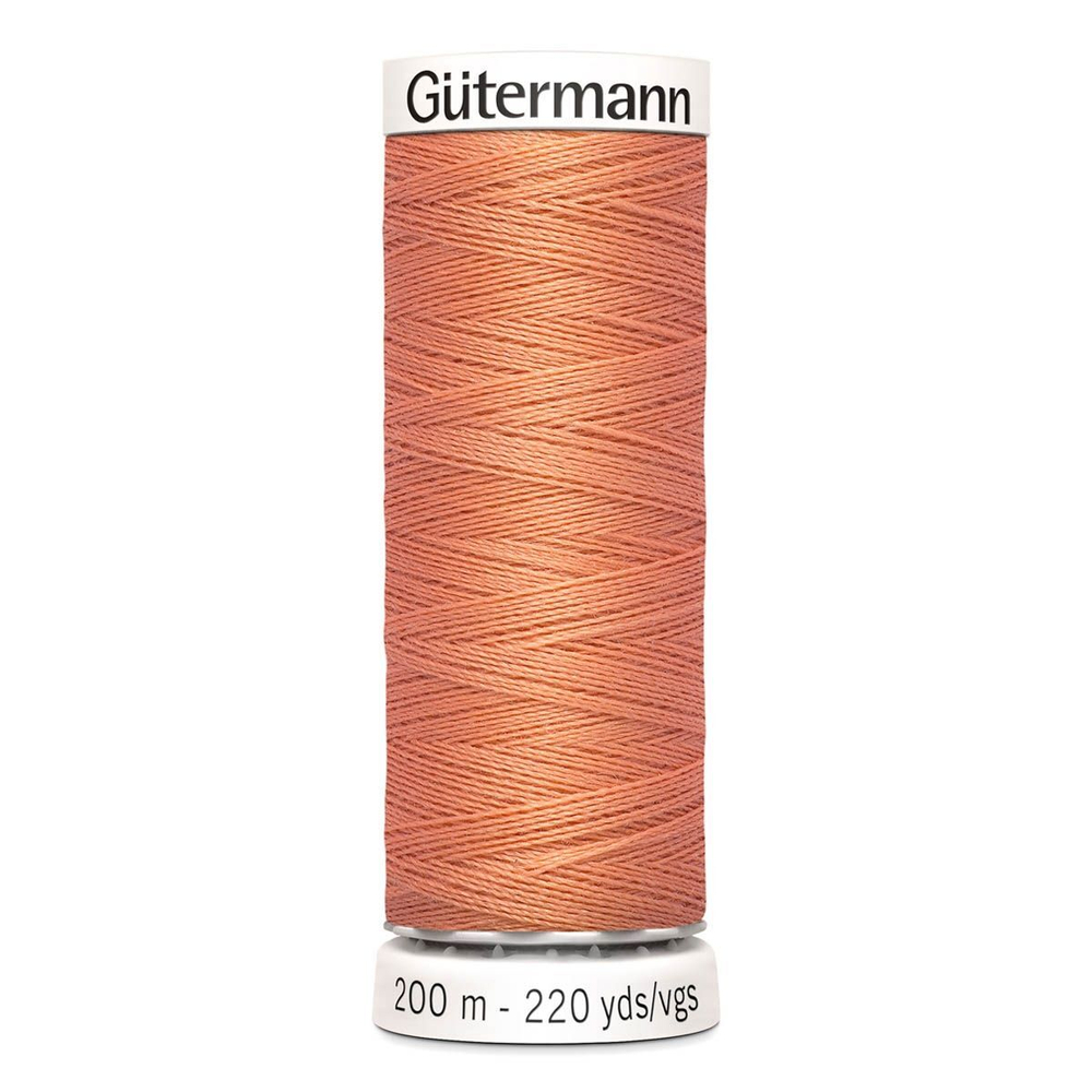 Нить Sew-All 200 м, Gutermann, 587 яркий желто-розовый