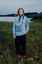 Лонгслив Called a Garment Essential пыльный деним