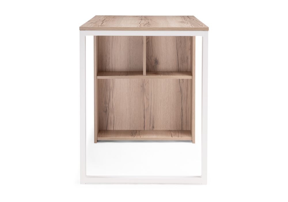 Письменный стол Битти Лофт 116х60х75 дуб делано светлый / белый матовый