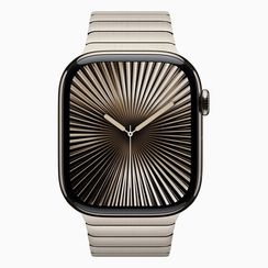 Apple Watch Series 10, 46mm, титан светлого цвета, звеньевой браслет