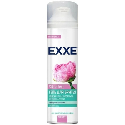 EXXE,Гель д/бритья жен,SENSITIVE SILK EFFECT 200мл
