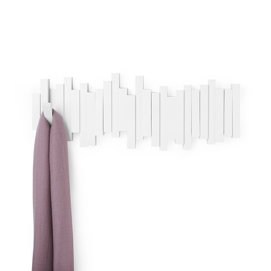 Вешалка настенная Sticks белая, Umbra