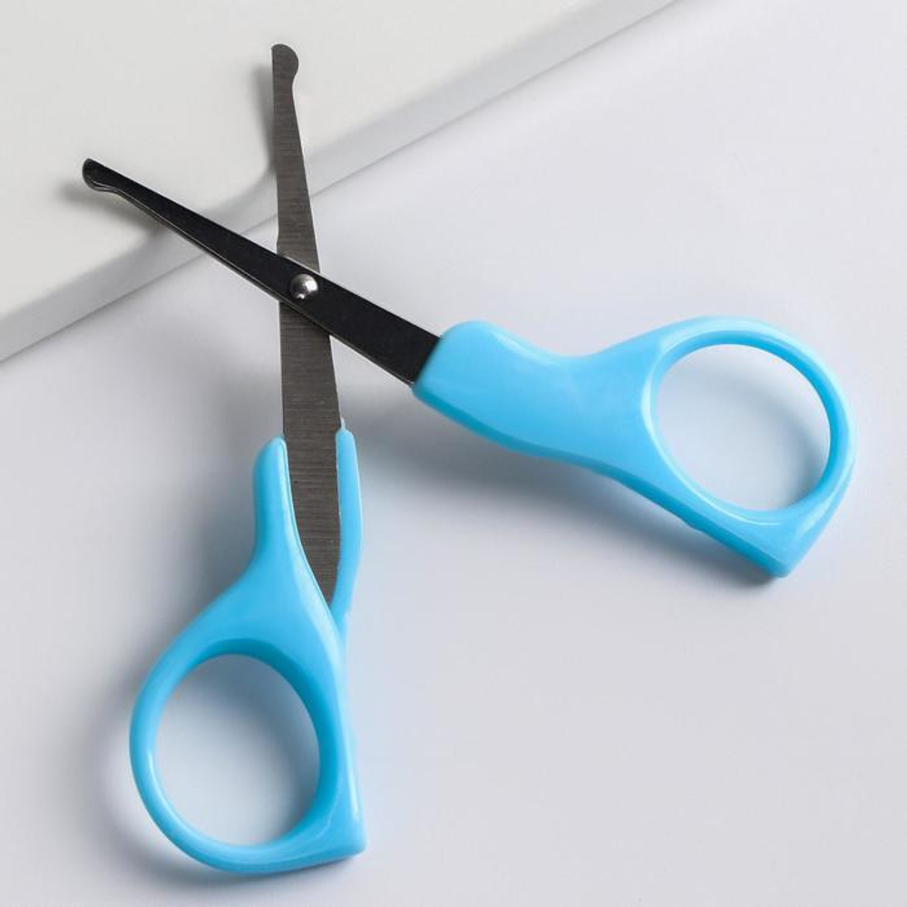 5231430 Ножницы детские, маникюрные, цвет голубой