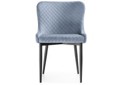 Стул на металлокаркасе Teo light blue / black