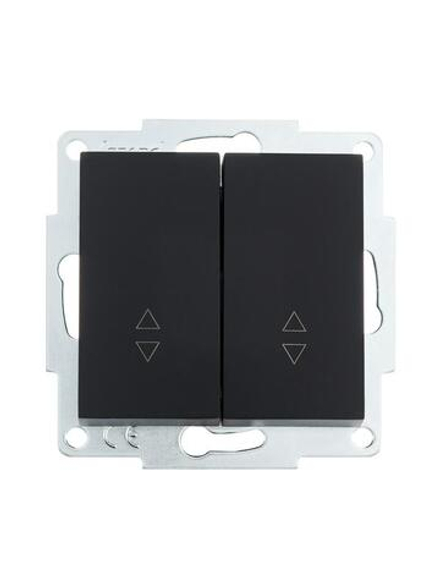 Переключатель проходной 2-кл. СП Vesna механизм черн. бархат LEZARD 742-4288-106