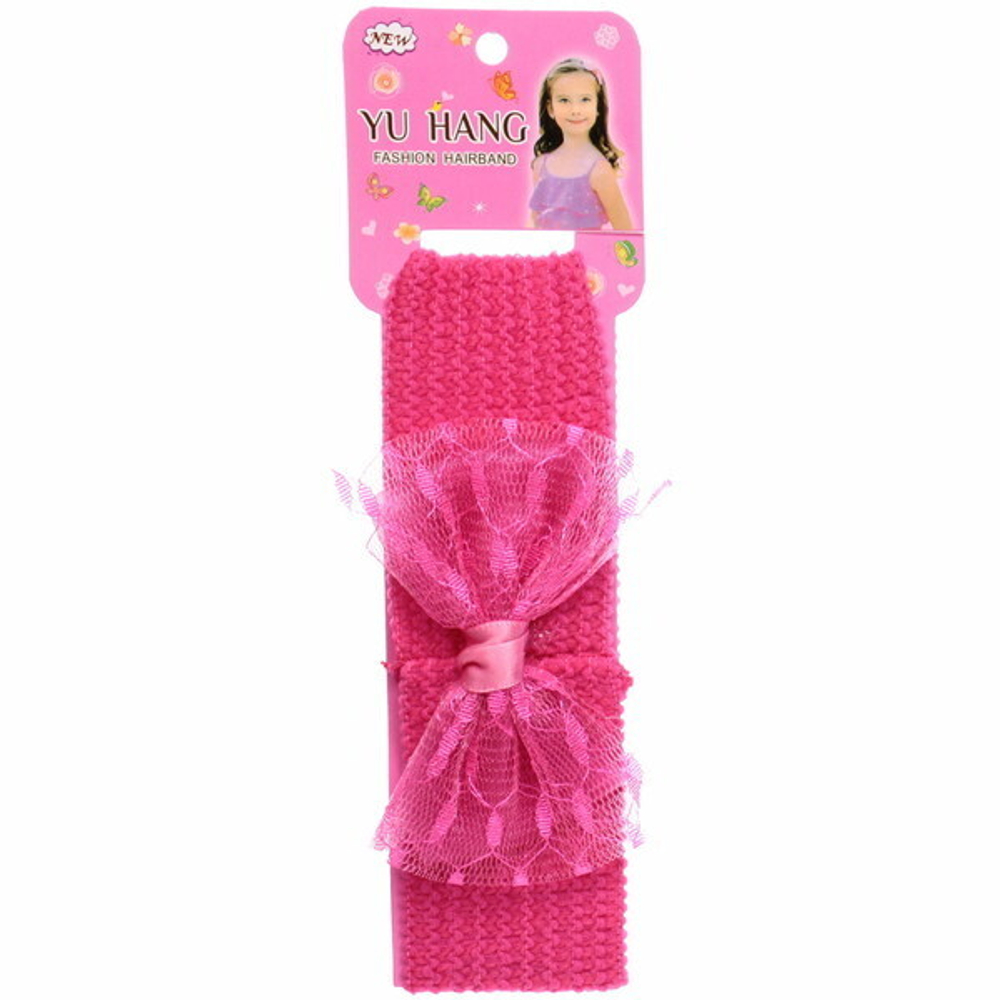 Повязка на голову детская на блистере «Little Krasa - Бритни», 6 цветов, 3,5*17 см