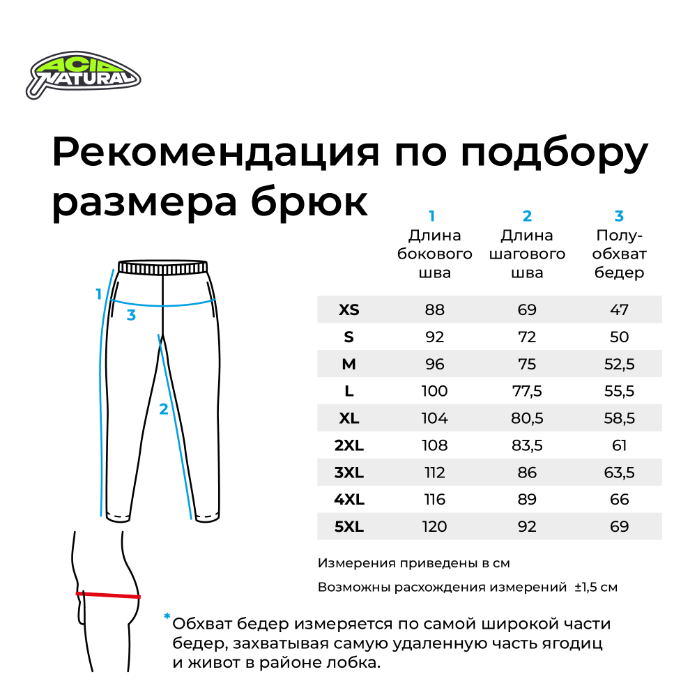 Штаны Карп серый