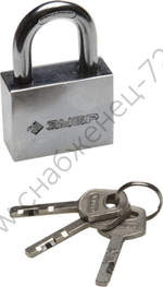 ЗУБР 50 мм, закаленная дужка, стальной корпус, навесной замок (3710-50)