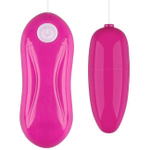 Вибро-яйцо на проводе с пультом управления розовое (12 режимов) (Цвет: розовый)