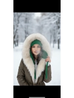 шапка ушанка осенняя-зимняя вязаная с ушками