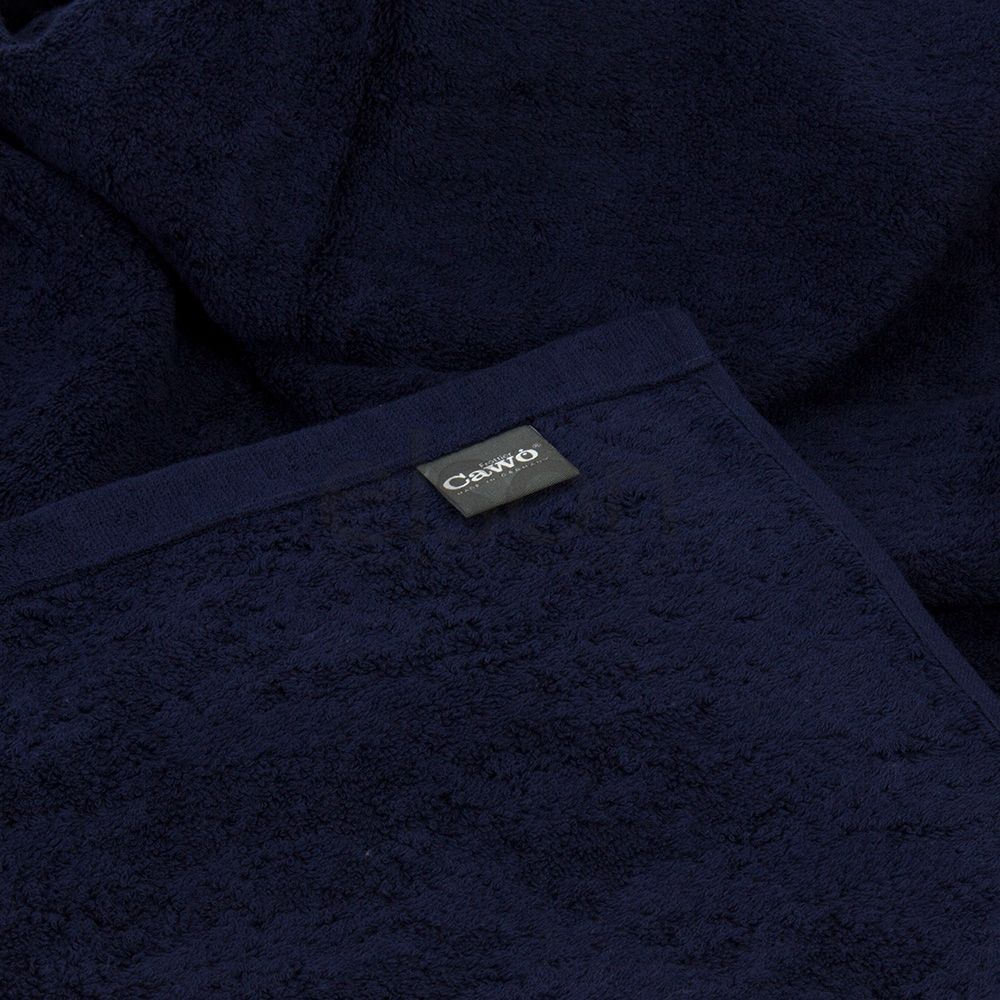 Полотенце 70х140 Cawo Life Style 7007 Uni темно-синее Германия фото