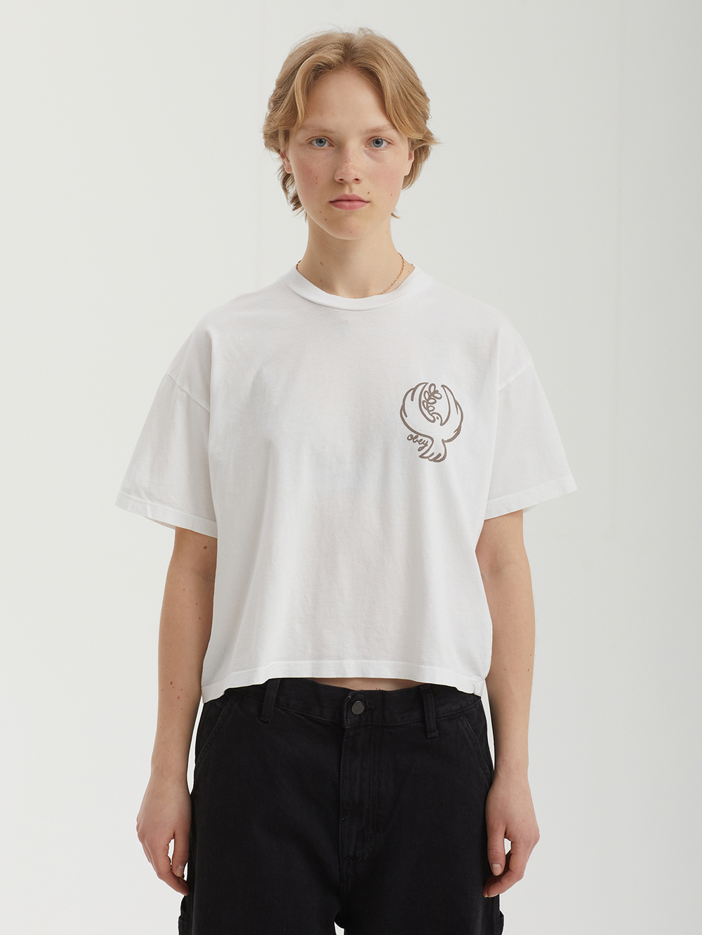 Женская Футболка Obey Round Dove