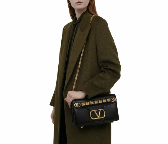 Сумка женская Valentino Stud Sign черный