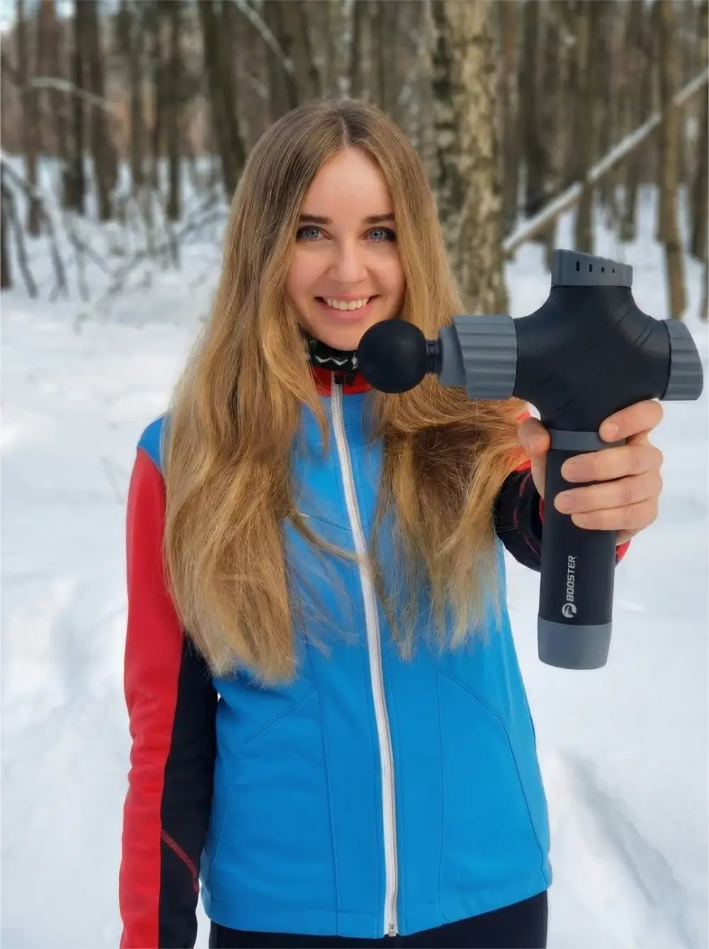 Booster A2 пистолет для глубокого массажа в руке