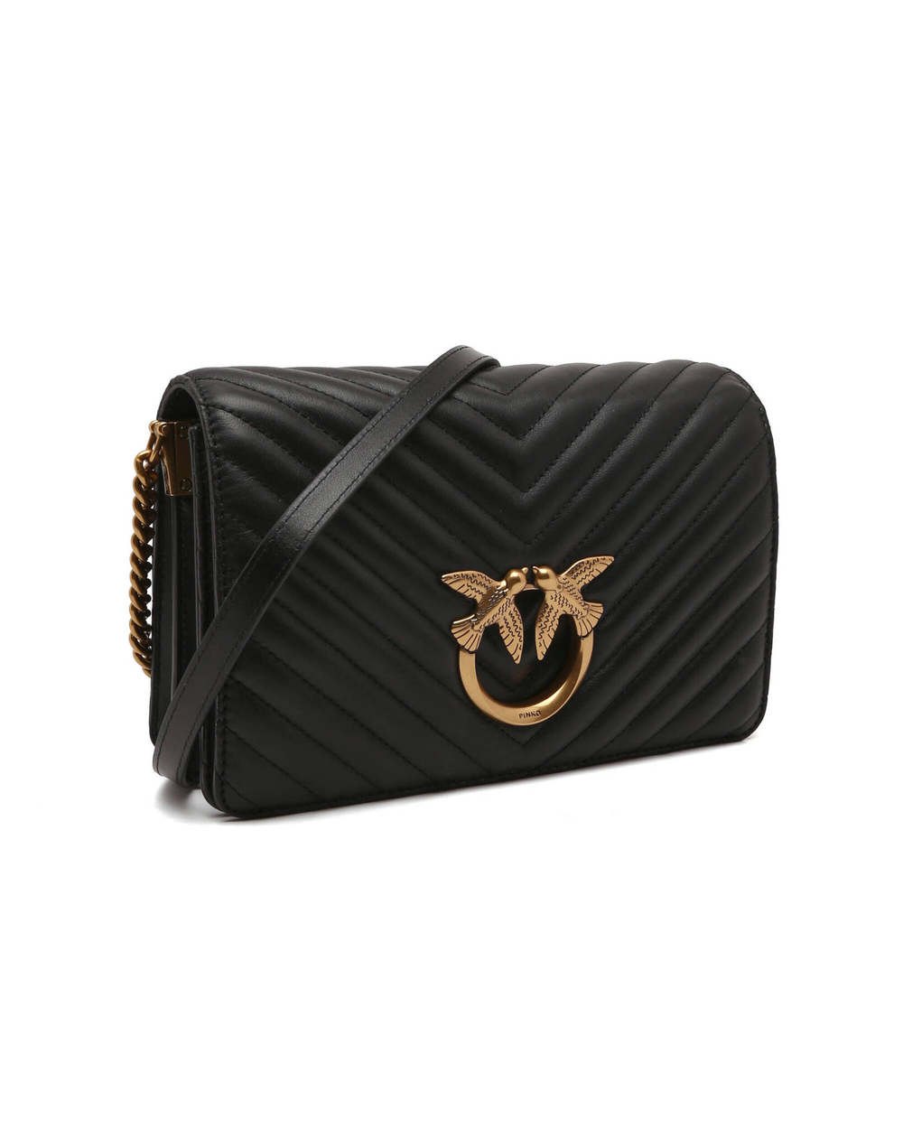 кожаная сумка через плечо love click classic sheep nappa Pinko - черный(100063 A0GK)