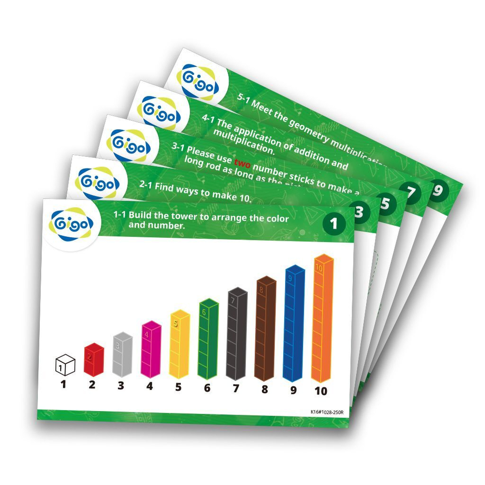 GIGO 1028-250R Счетные палочки Кюизенера