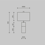 Настольная лампа Maytoni Bianco Z030TL-01BS