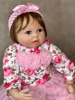 Кукла Реборн мягконабивная 55см в пакете (FA-184)