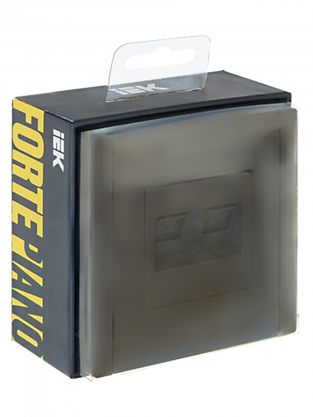 FORTE&PIANO Розетка двойная RJ11+RJ45 кат.5E FP335 серый IEK