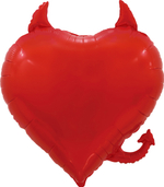 Сердце 30"/76см , Чертенок, Красный в уп. Fl