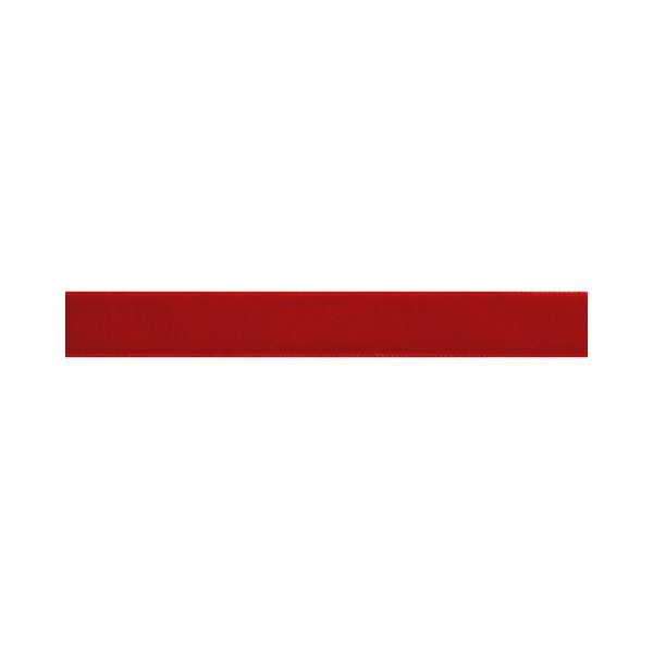 Лента бархатная (тесьма) 12.0 мм / 16.5±1 метра, 026 красный, Blitz VR-12